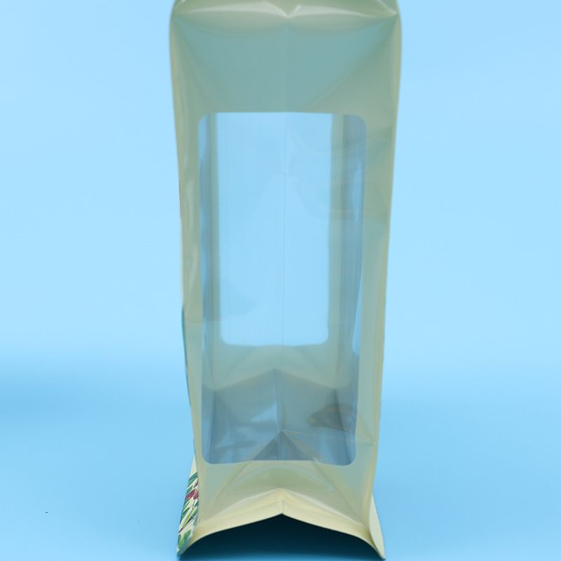 八邊封側(cè)面開窗透明食品袋子(圖1)