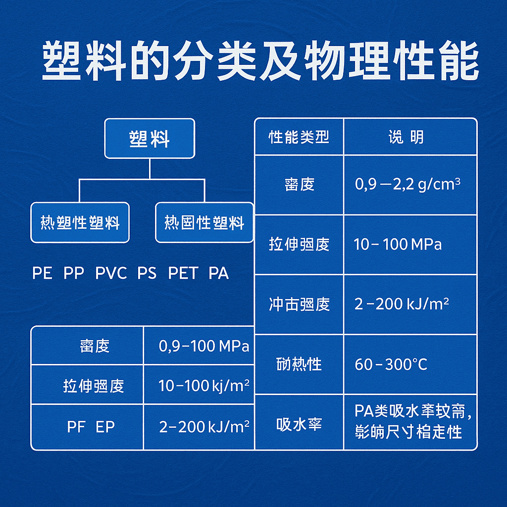 塑料的分類及物理性能對(duì)比表