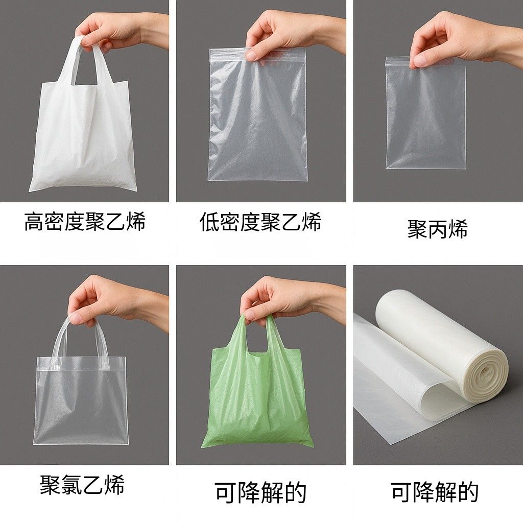 高壓聚乙烯 LDPE 塑料袋示意圖
