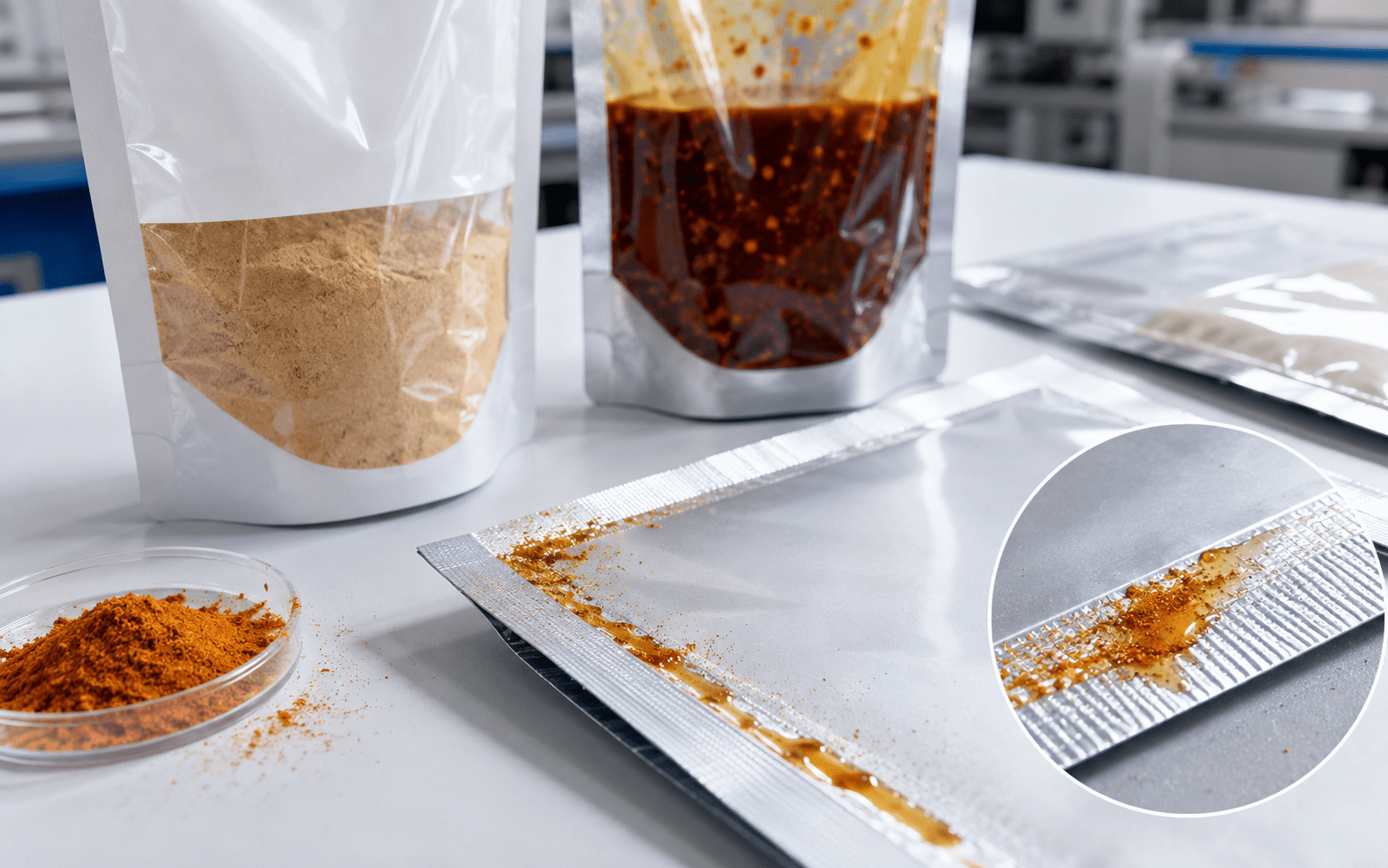 粉末油脂產(chǎn)品軟包裝熱封污染與漏封控制